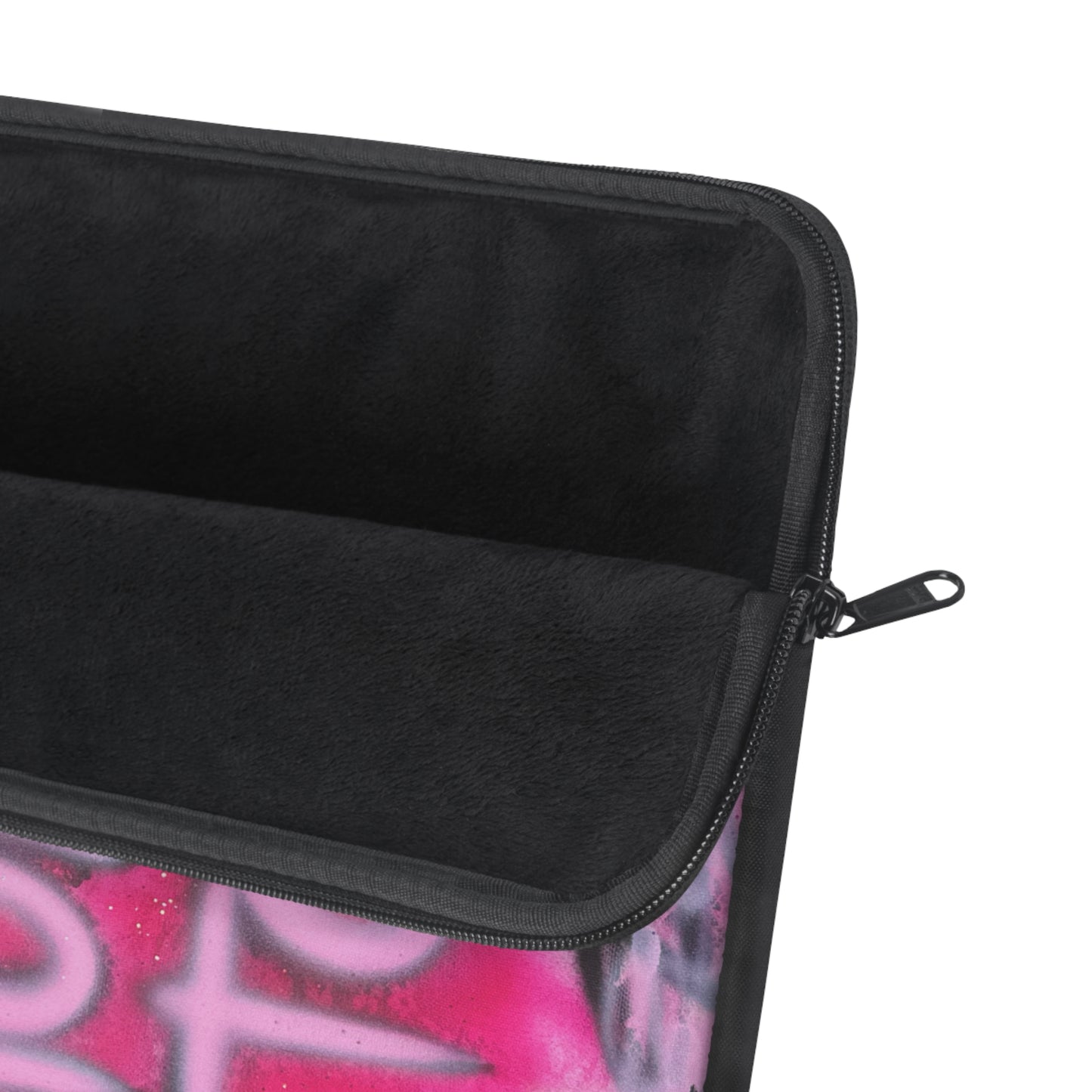 "need $$ to shop" airbrush laptop sleeve