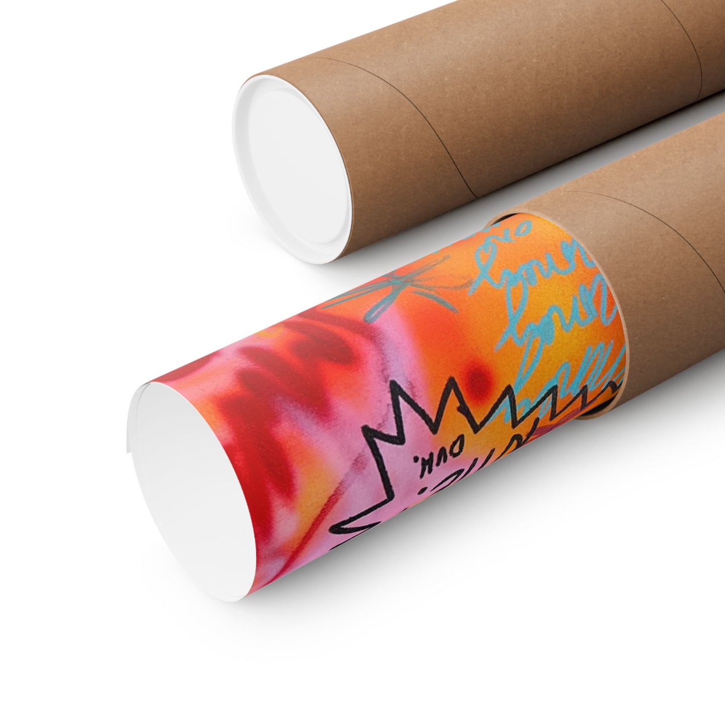 "young, rich, hot" airbrush horizontal print