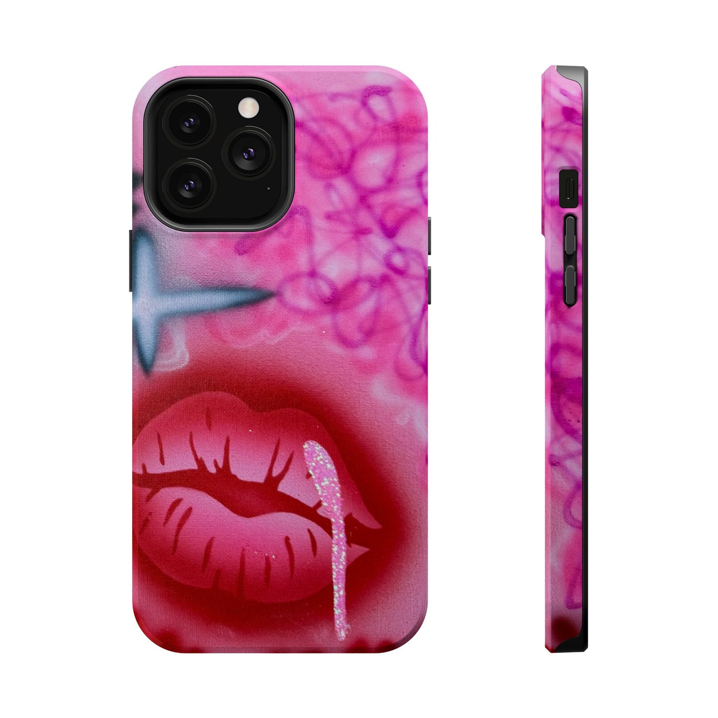 MagSafe limited edition "glitter aura" airbrush iPhone case
