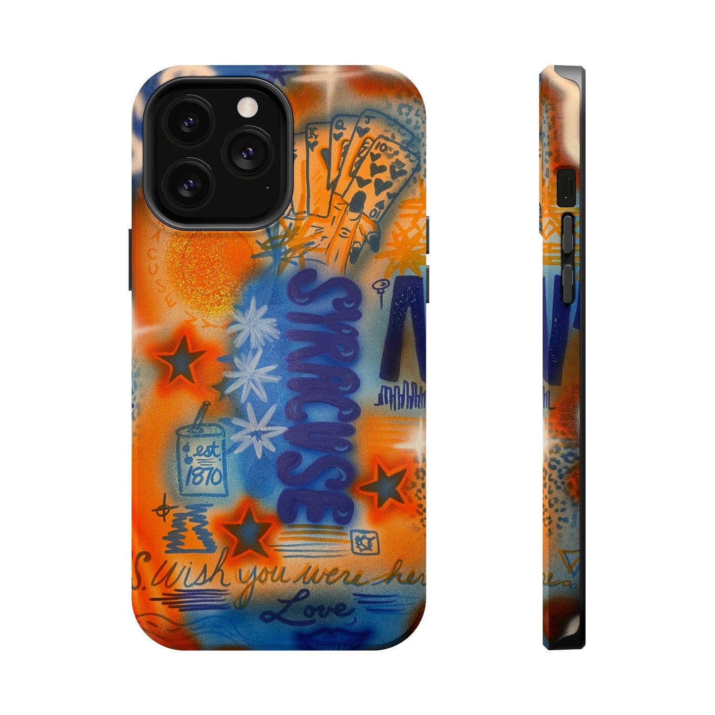 MagSafe "syracuse" airbrush iPhone case