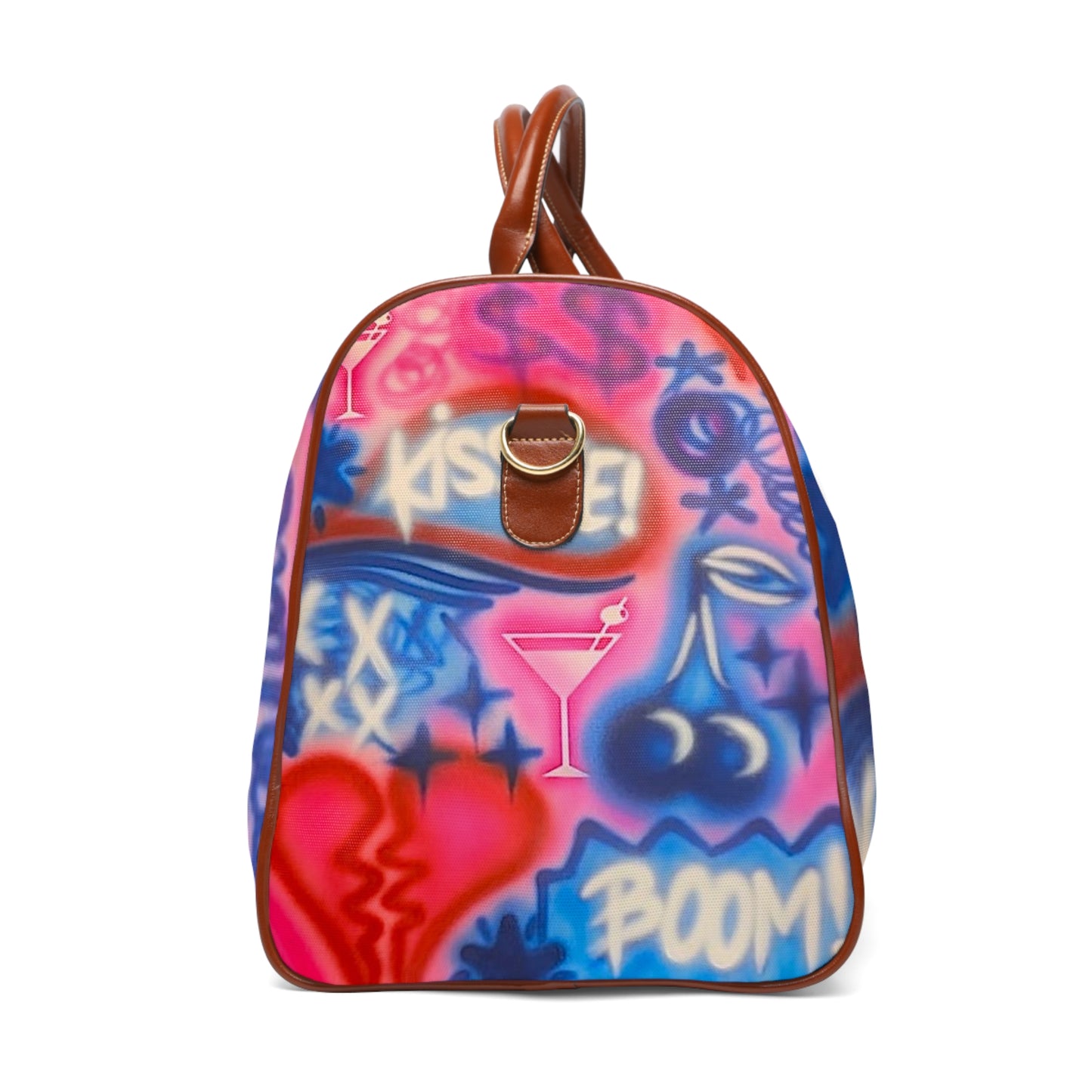 "kiss me pt. 2" airbrush waterproof travel bag