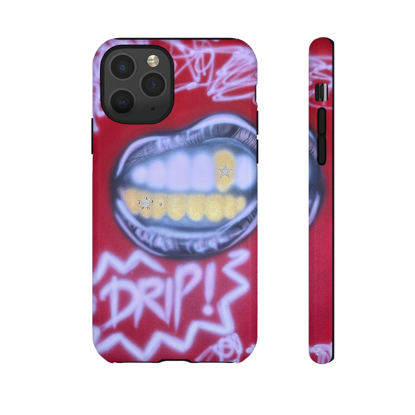 "tooth drip" airbrush iPhone case