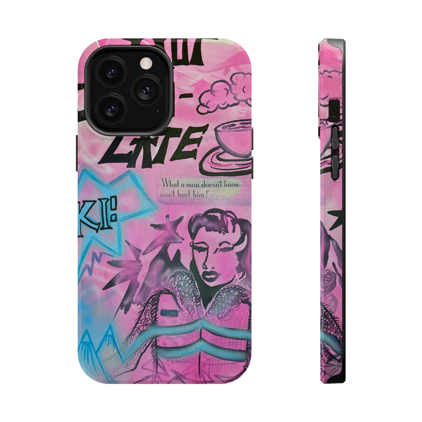 MagSafe "avant le ski" airbrush iPhone case