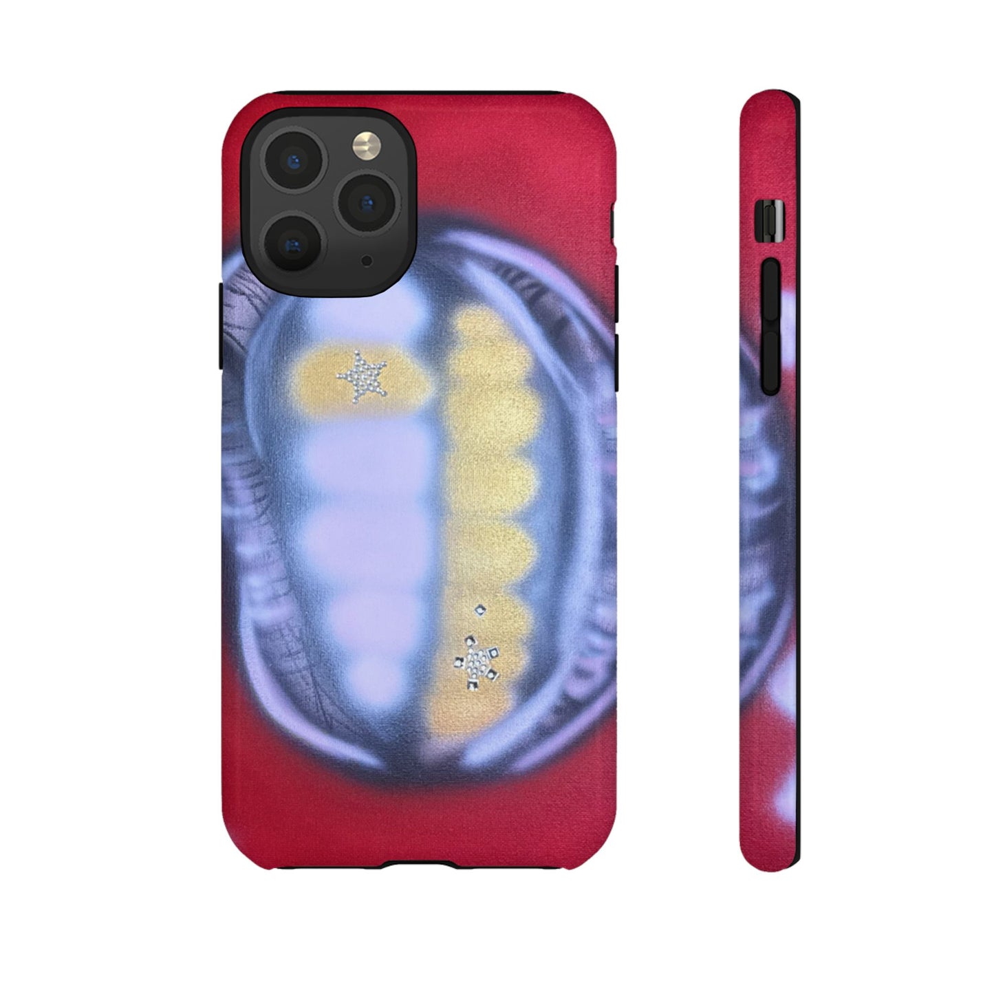 "bite me bling" airbrush iPhone case
