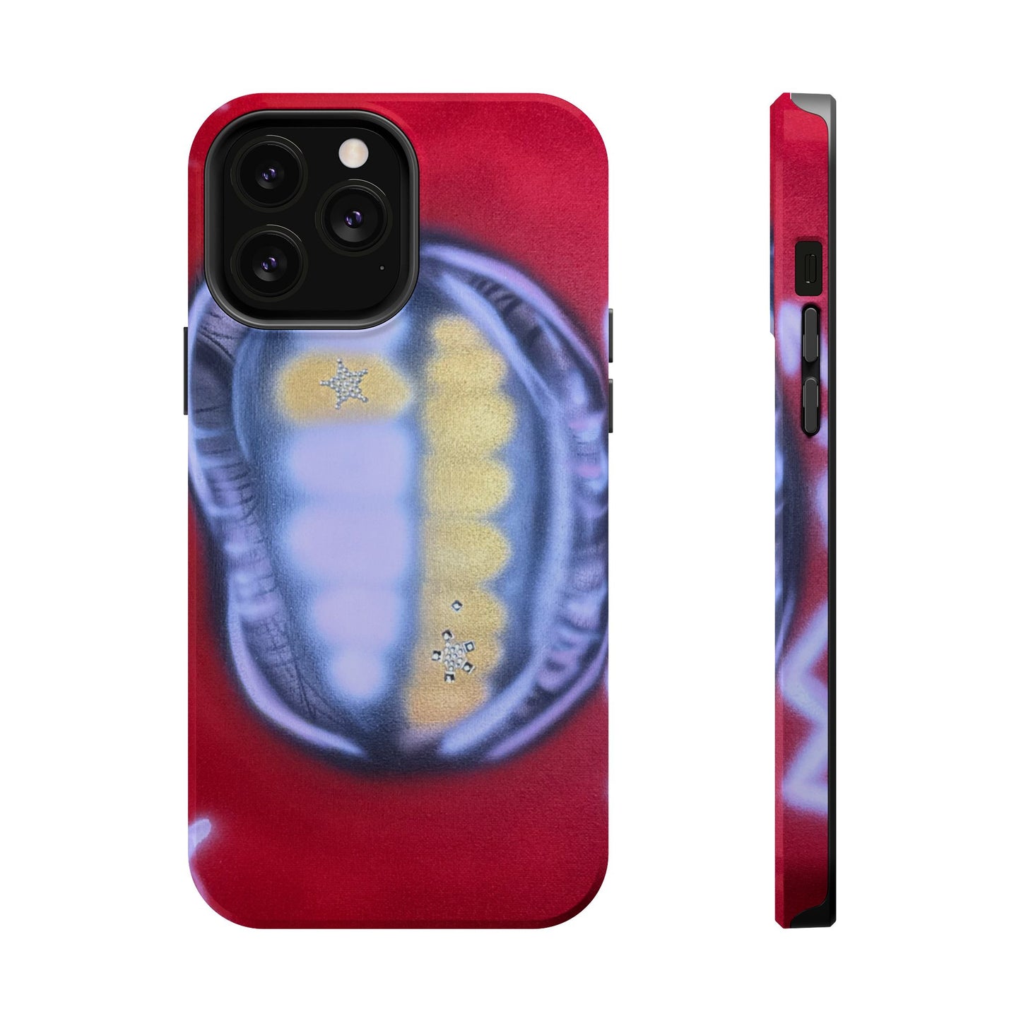 MagSafe "bite me bling" airbrush iPhone case