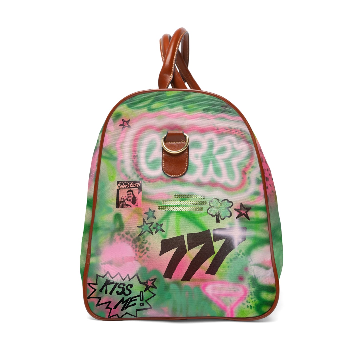 "so lucky" airbrush waterproof travel bag