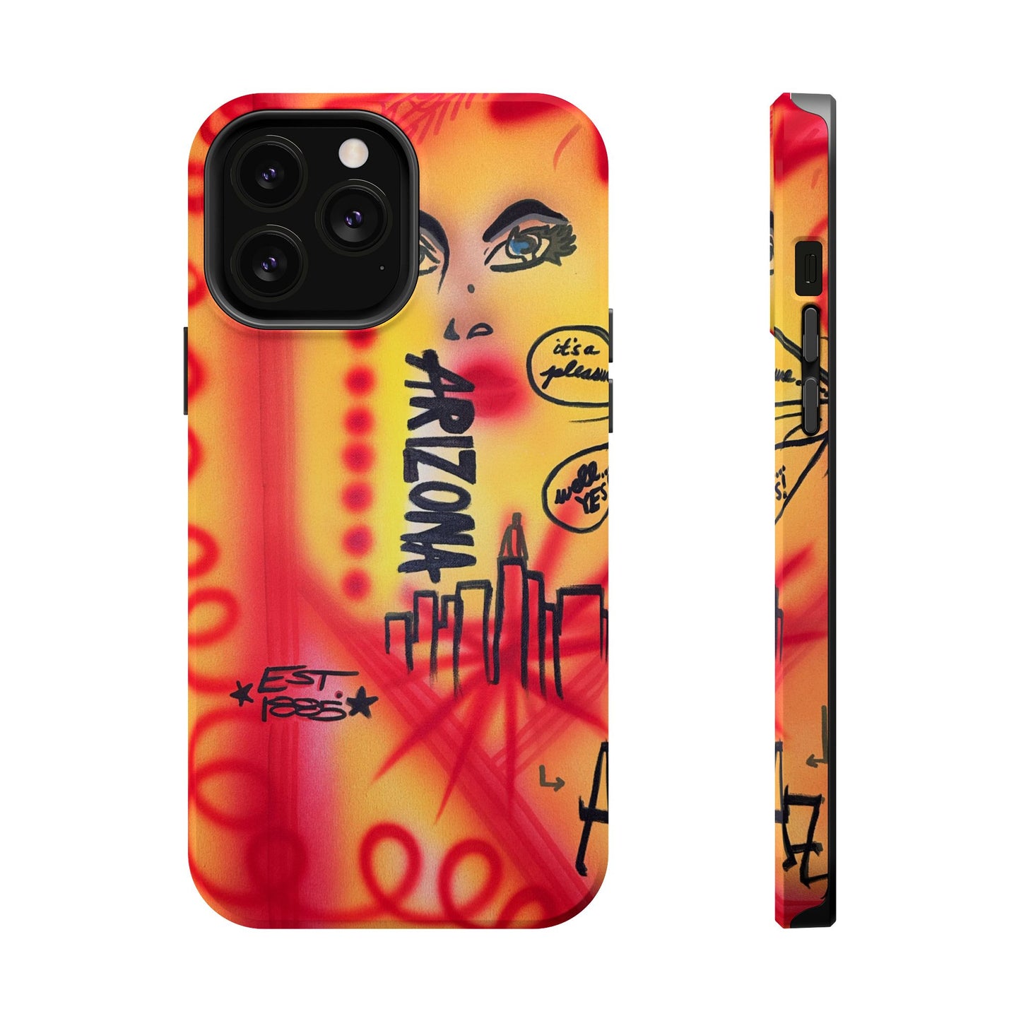 MagSafe "tempe, az" airbrush iPhone case