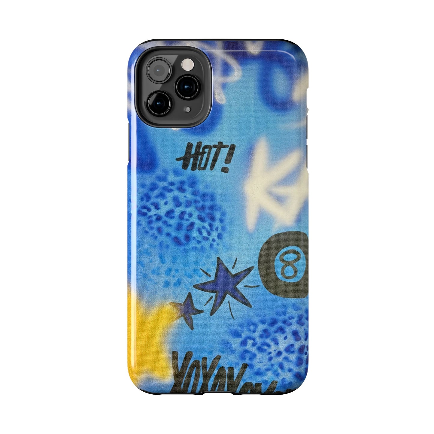 "brilliant blues" airbrush iPhone case