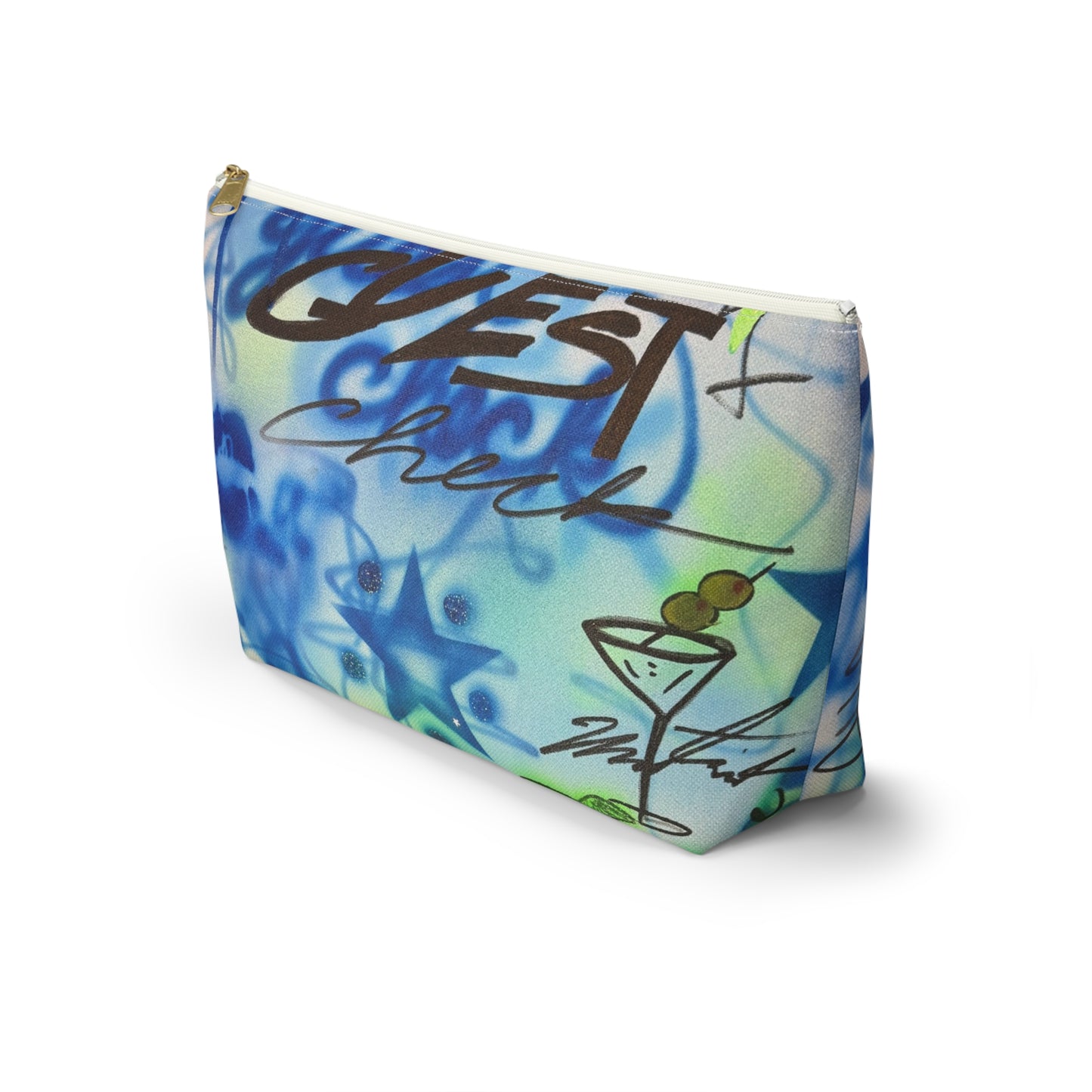 "guest check" airbrush makeup pouch