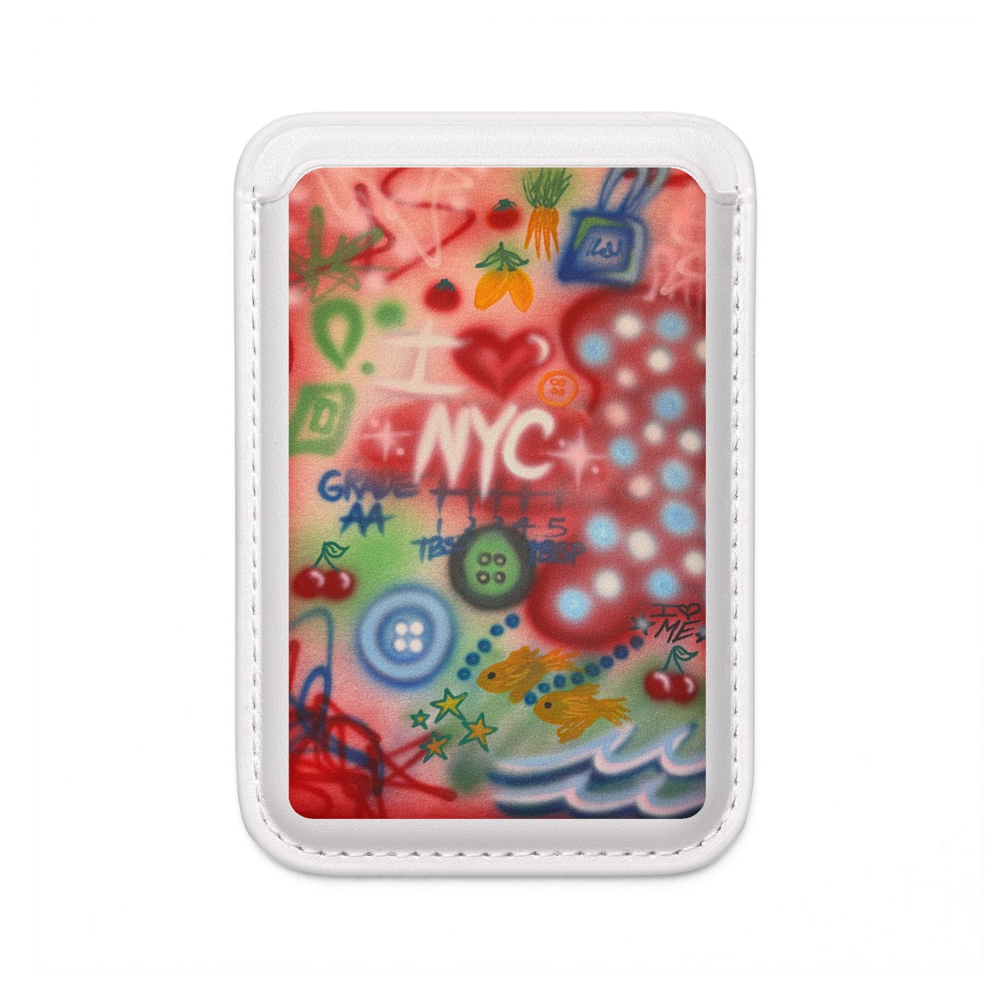 "i <3 NYC" airbrush vegan wallet (Magsafe® Compatible)