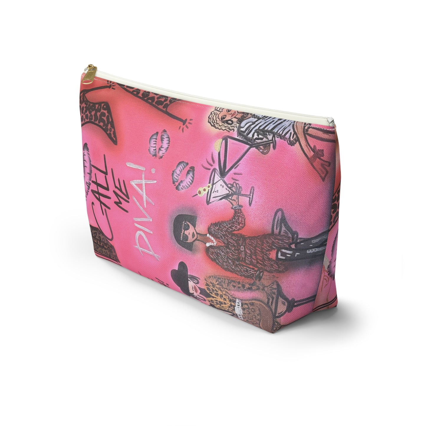 "party diva" airbrush makeup pouch