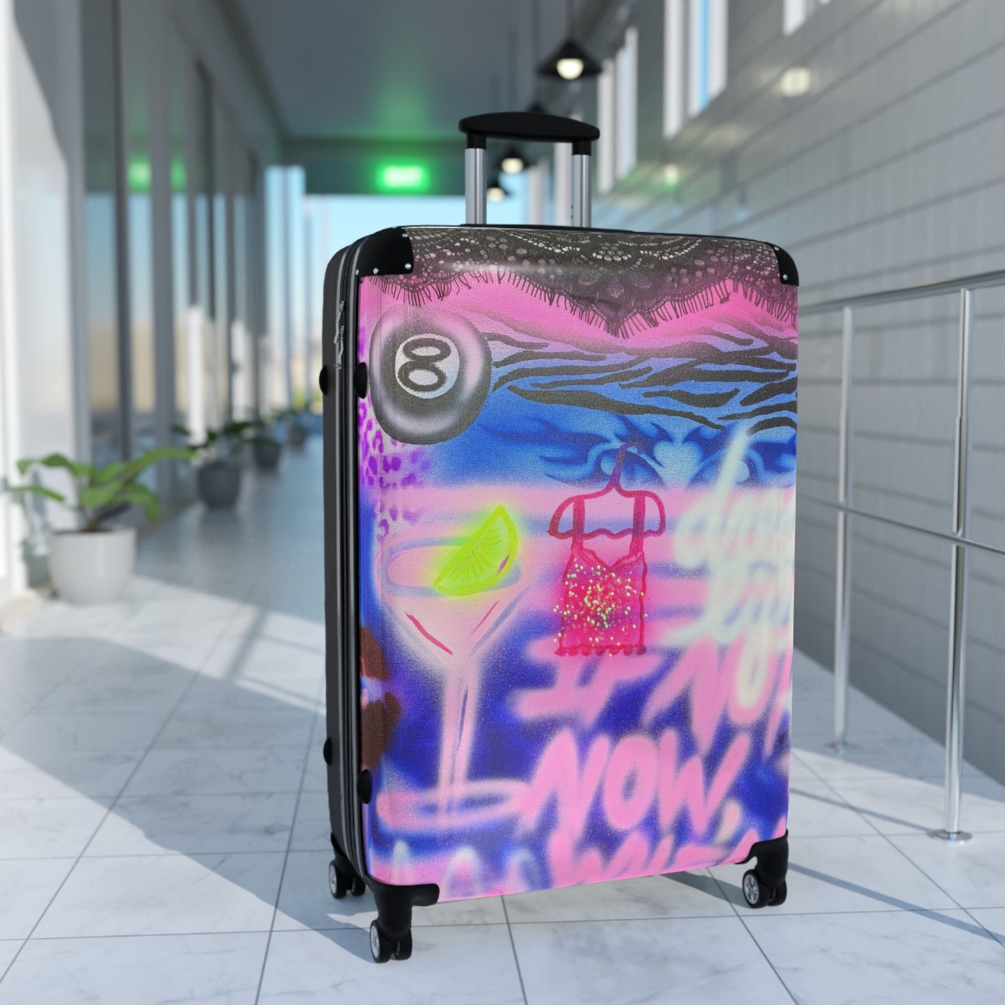 "dream life" airbrush suitcase