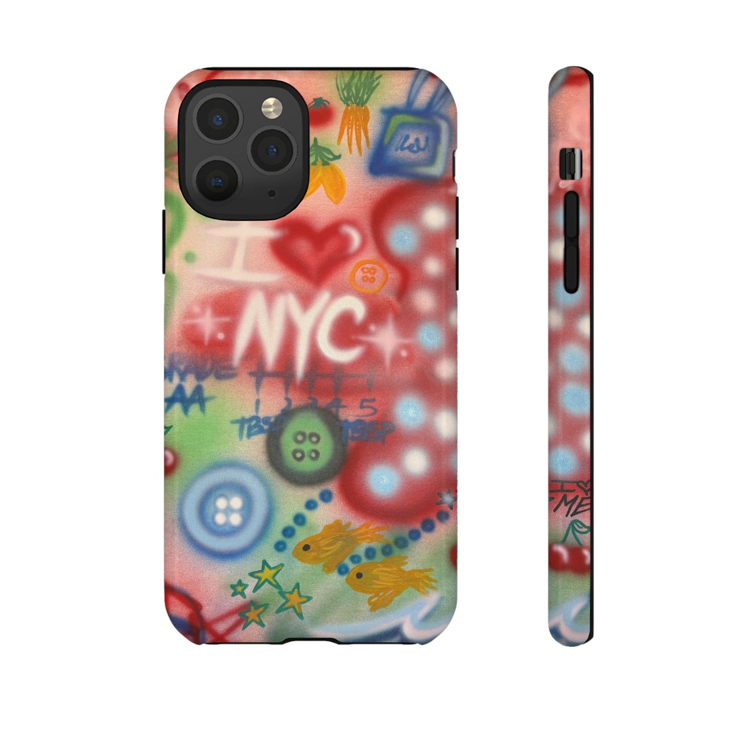 "i <3 NYC" airbrush iPhone case