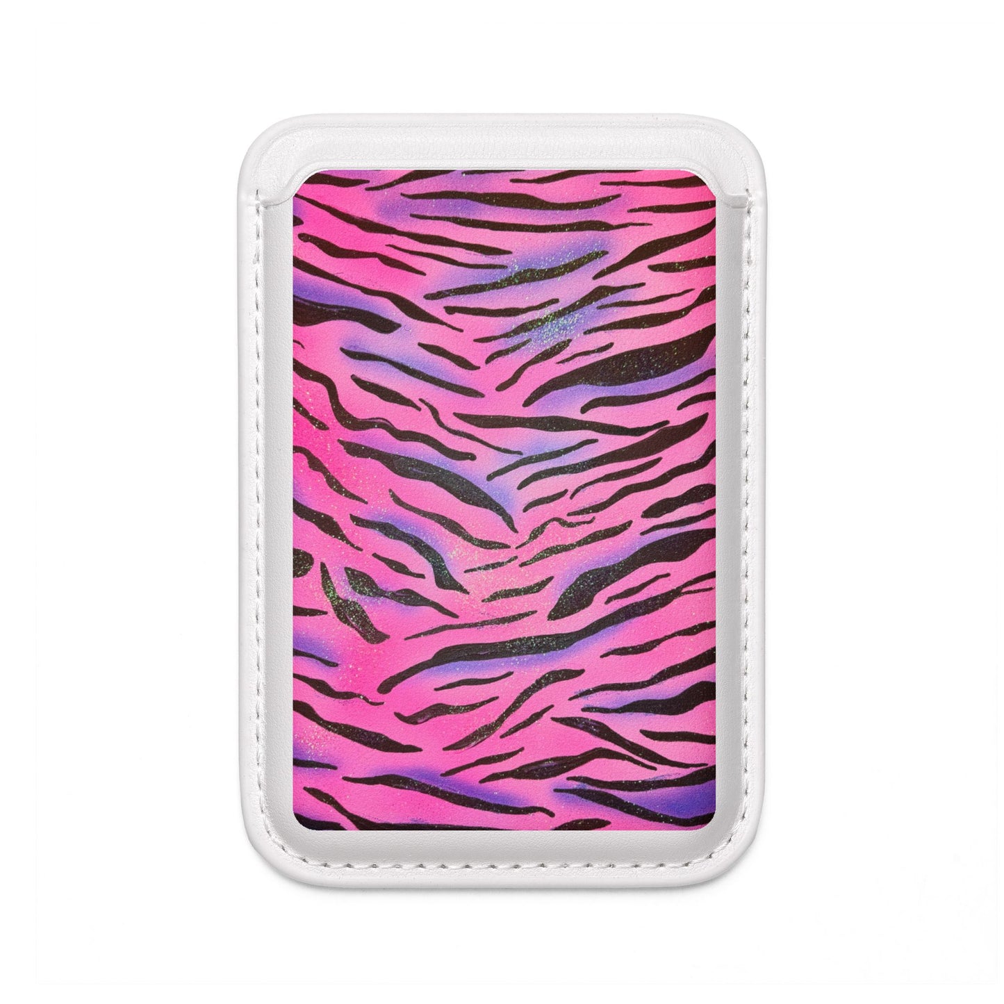 "glitter zebra" airbrush vegan wallet (Magsafe® Compatible)