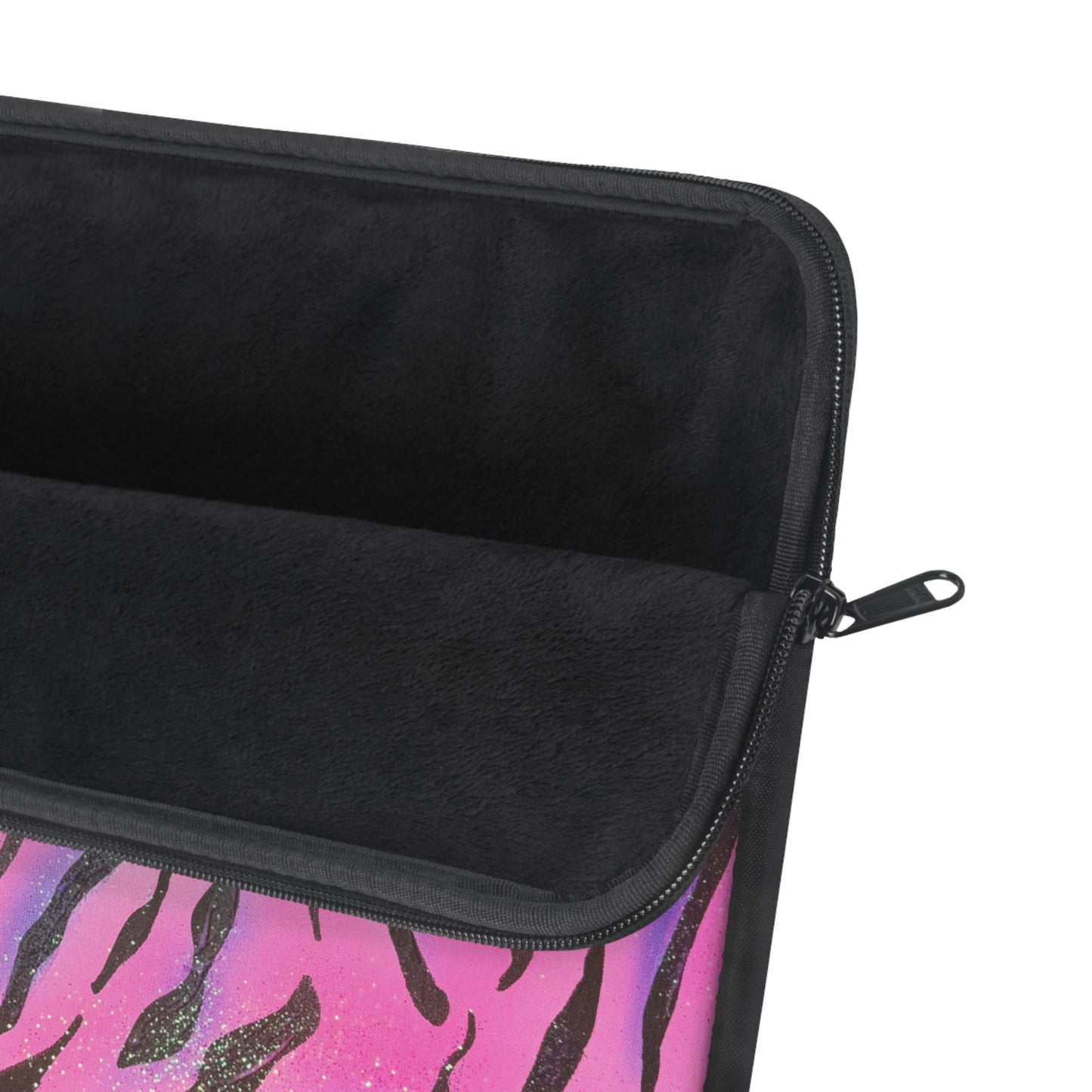 "glitter zebra" airbrush laptop sleeve
