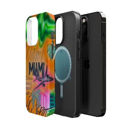 MagSafe "miami, fl" Airbrush iPhone Hülle