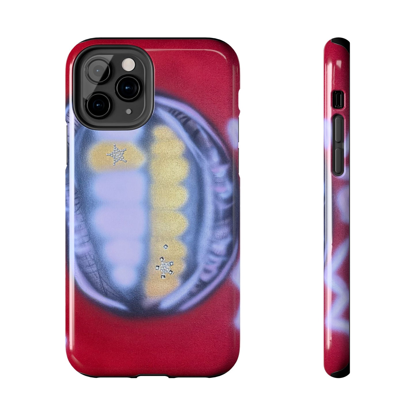 "bite me bling" airbrush iPhone case