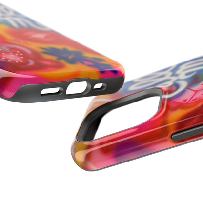 MagSafe „RUF MICH AN!“ Airbrush iPhone Hülle