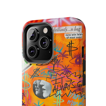 "young, rich, hot!" airbrush iPhone case