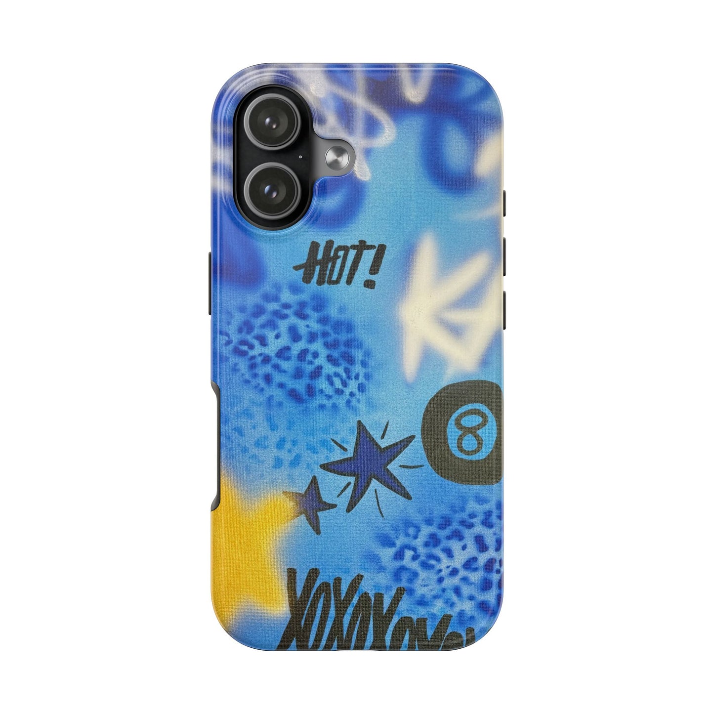 "brilliant blues" airbrush iPhone case