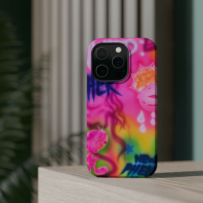 MagSafe "wanted" airbrush iPhone case