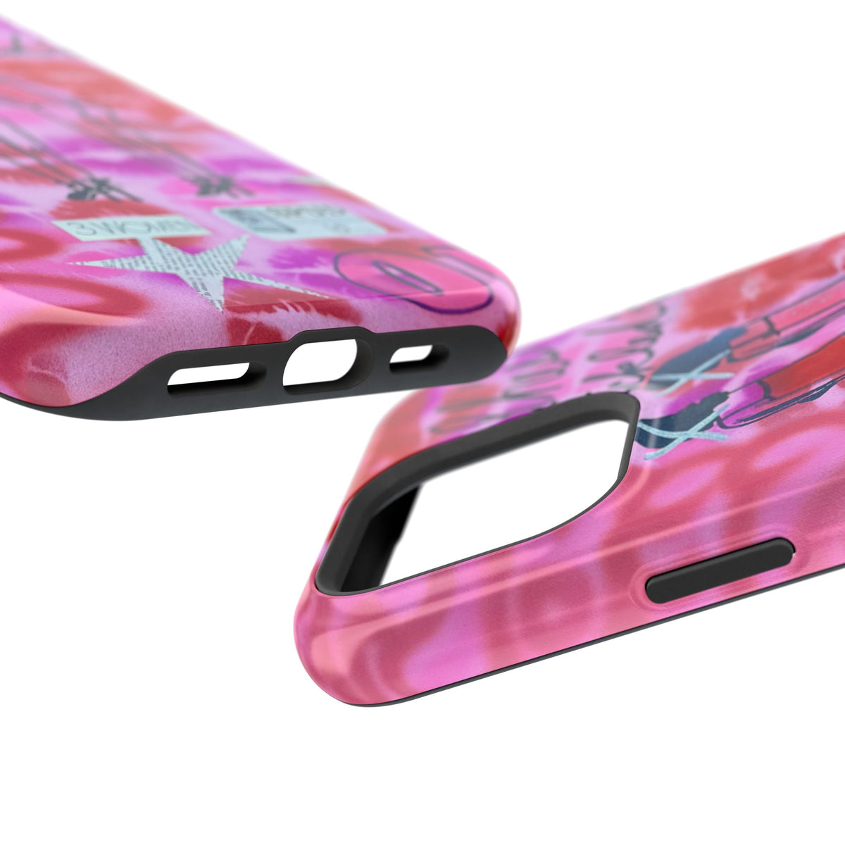 MagSafe "tickled pink" airbrush iPhone case