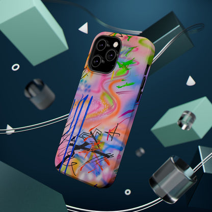 MagSafe "neon haze" airbrush iPhone case