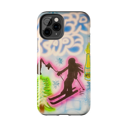 "winter escape" airbrush iPhone case