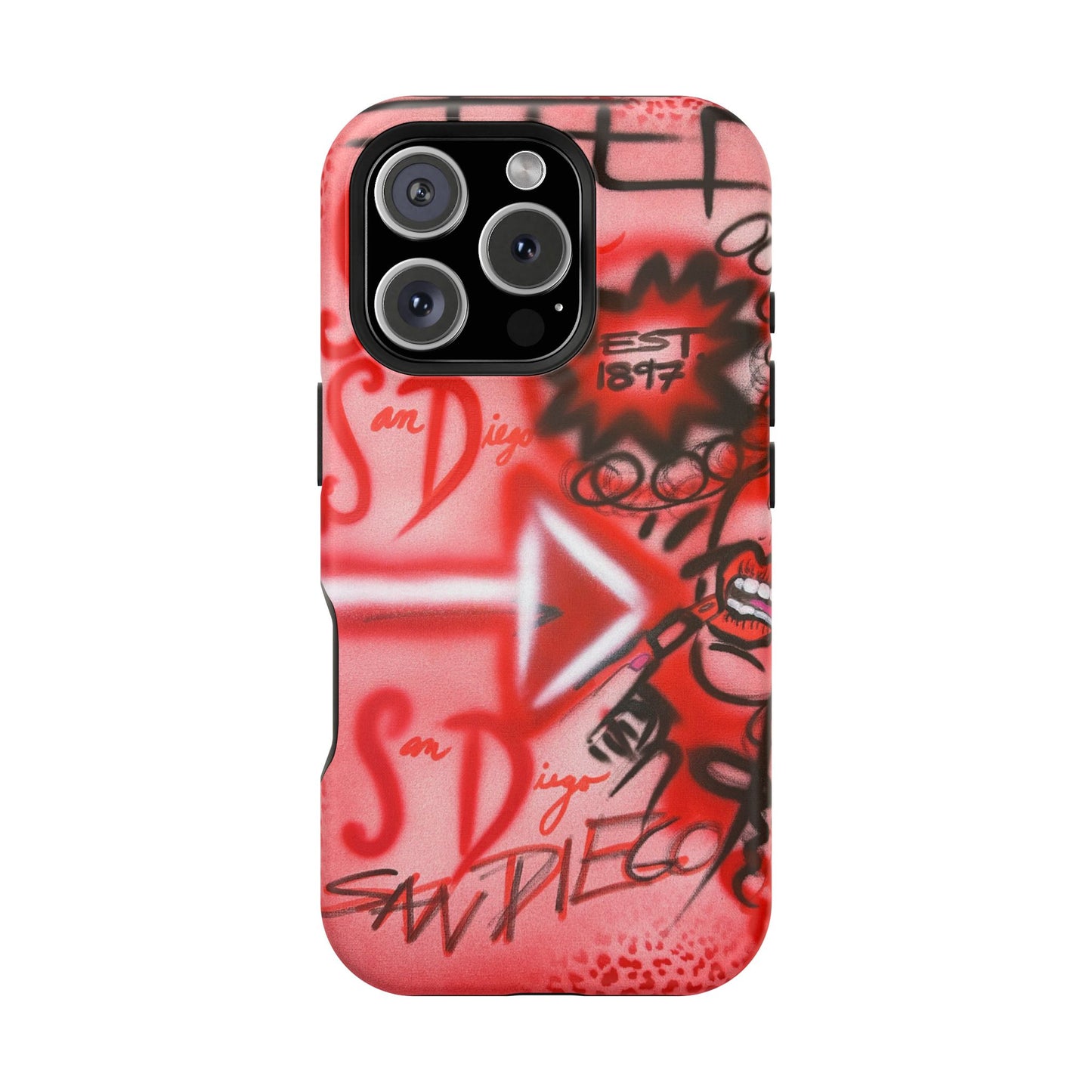 MagSafe "San Diego" Airbrush iPhone-Hülle