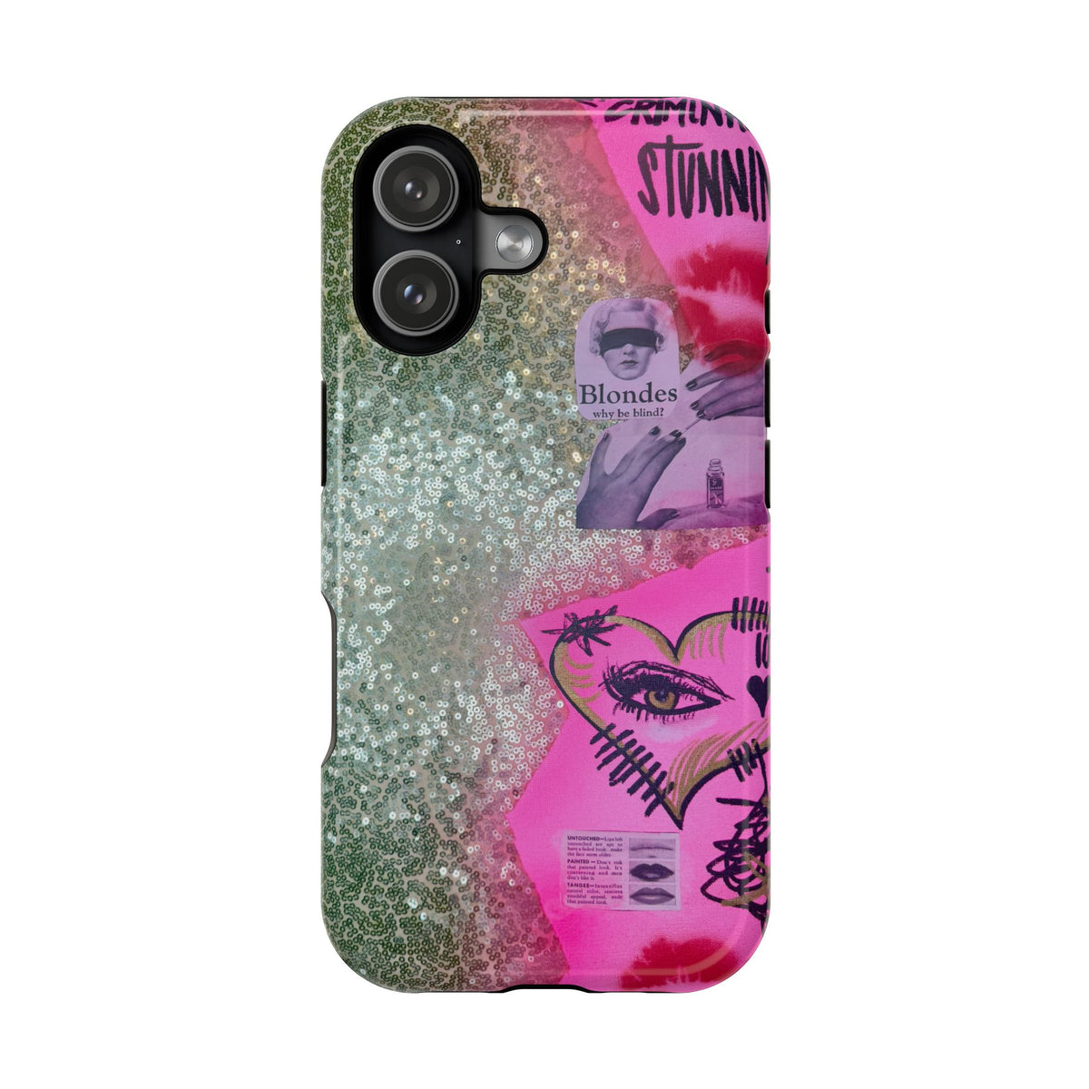 MagSafe "glitter gloss" airbrush iPhone case