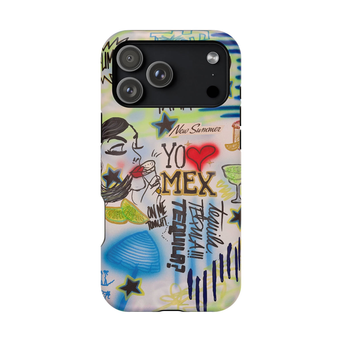 MagSafe "salted lime" airbrush iPhone case