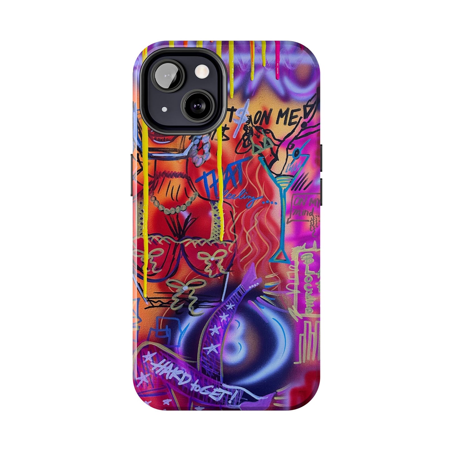 "shots on me" airbrush iPhone case