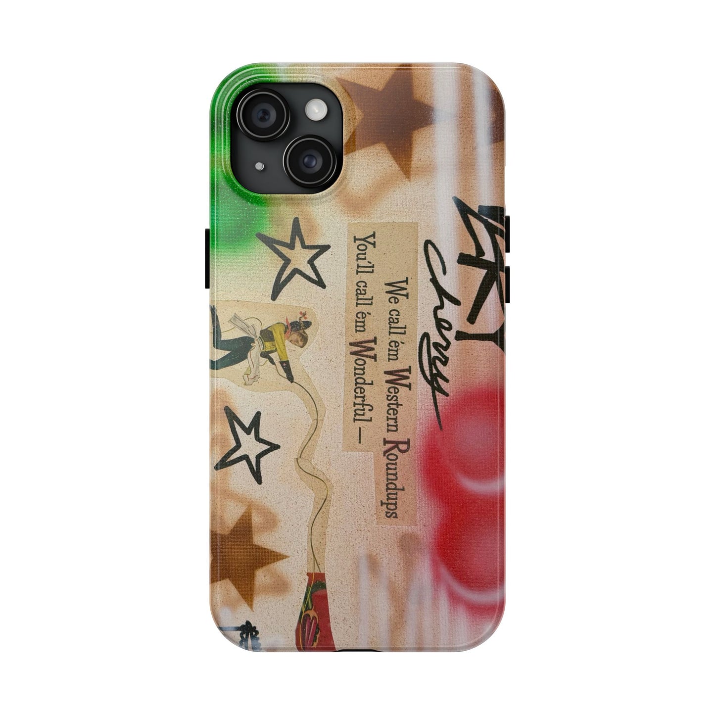 "very cherry" airbrush iPhone case