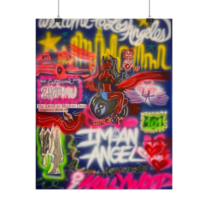 "im an angel" airbrush rolled print