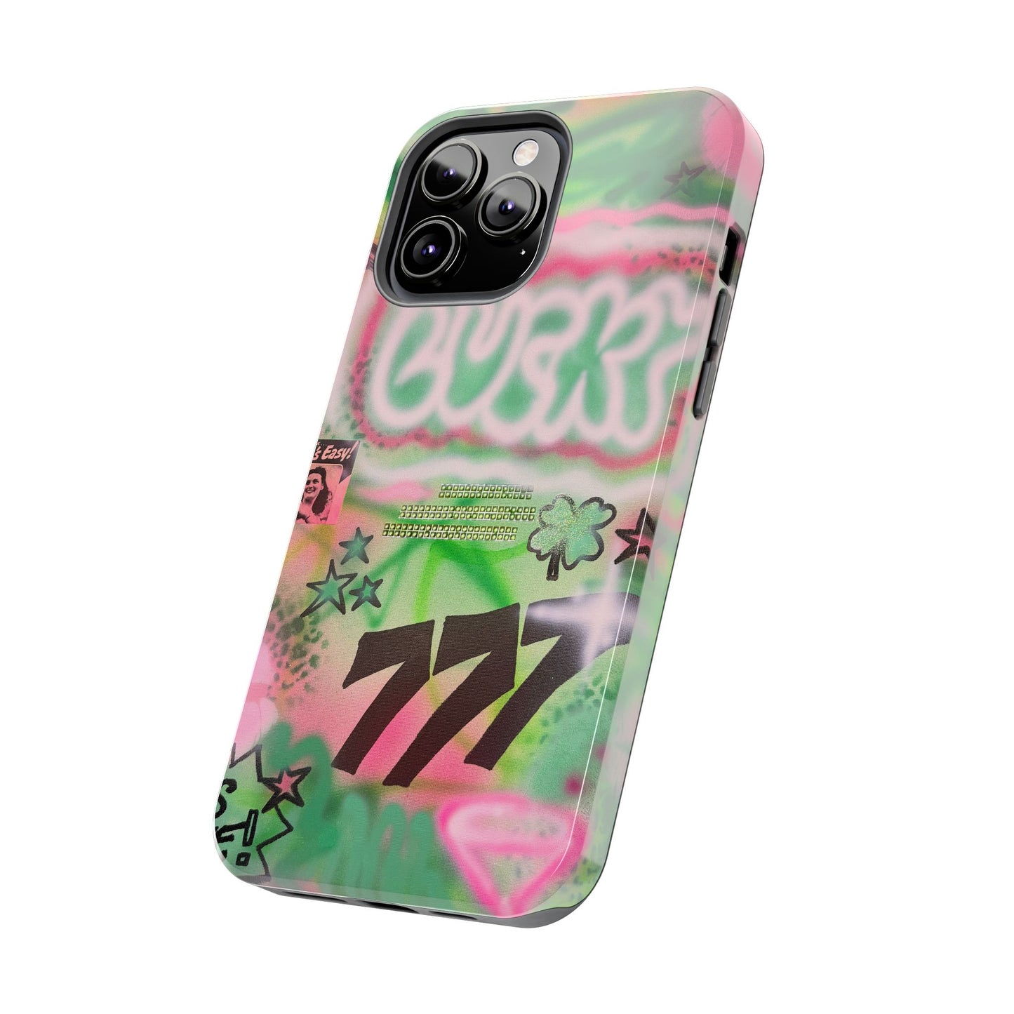 "so lucky" airbrush iPhone case
