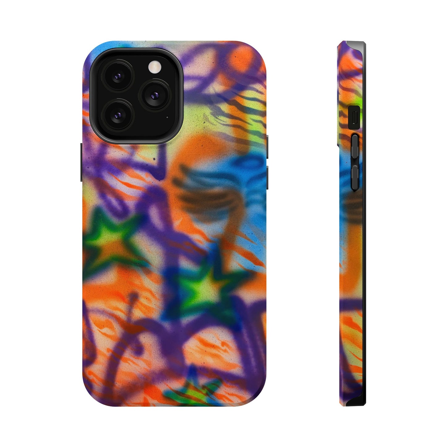 MagSafe "streetwear angel" airbrush iPhone case