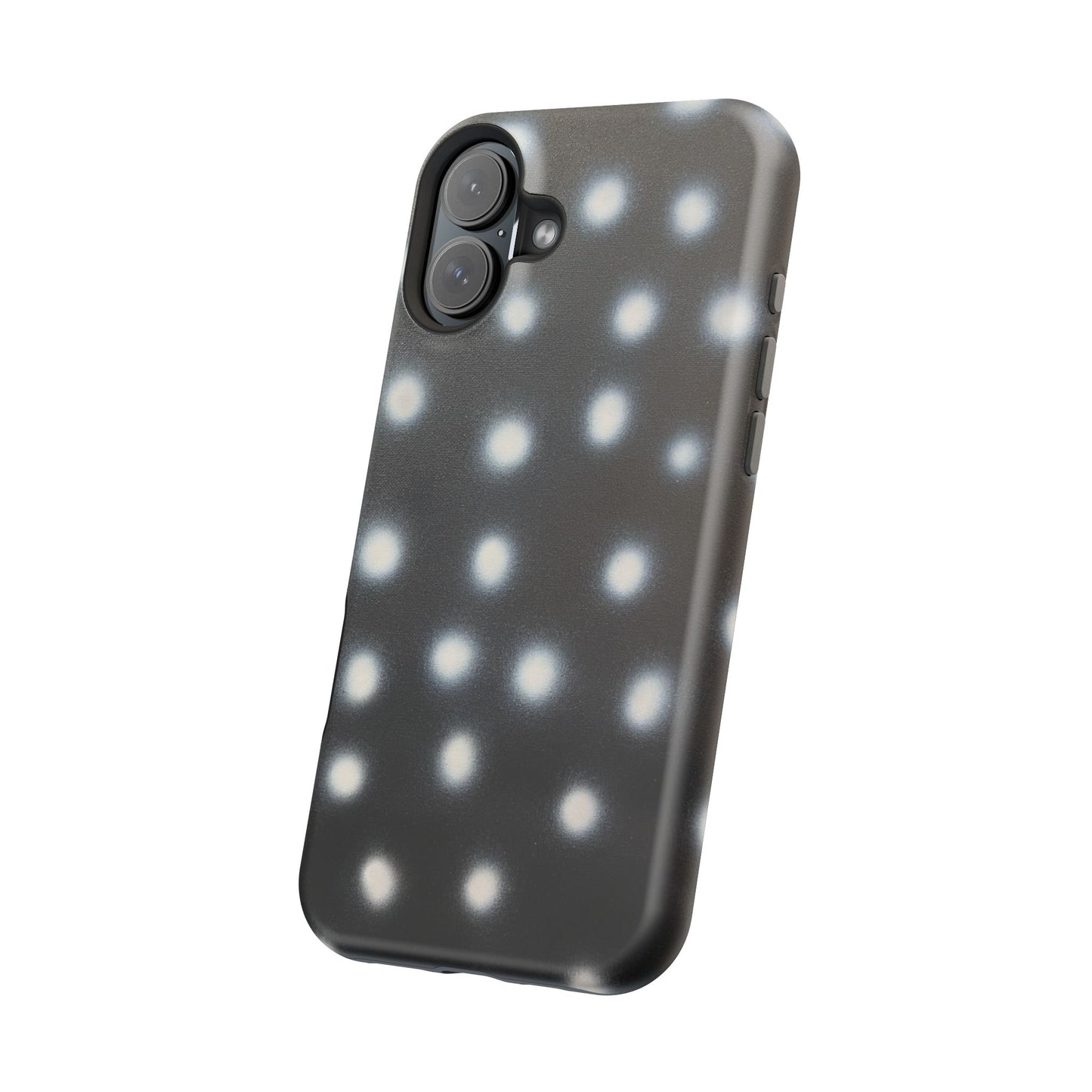 MagSafe "coconut noir polka dot" airbrush iPhone case