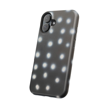 MagSafe "coconut noir polka dot" airbrush iPhone case