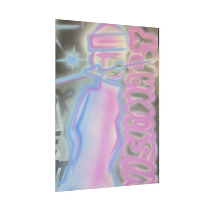 "visionary" pt. 2 airbrush rolled print
