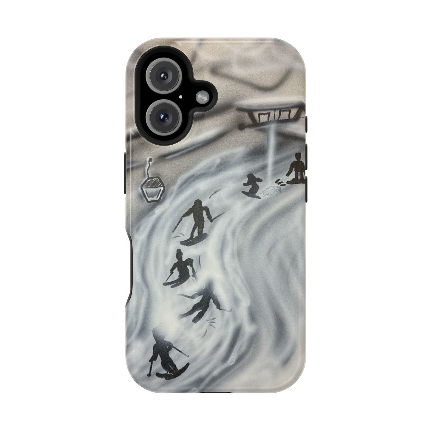 MagSafe "arctic avalanche" airbrush iPhone case