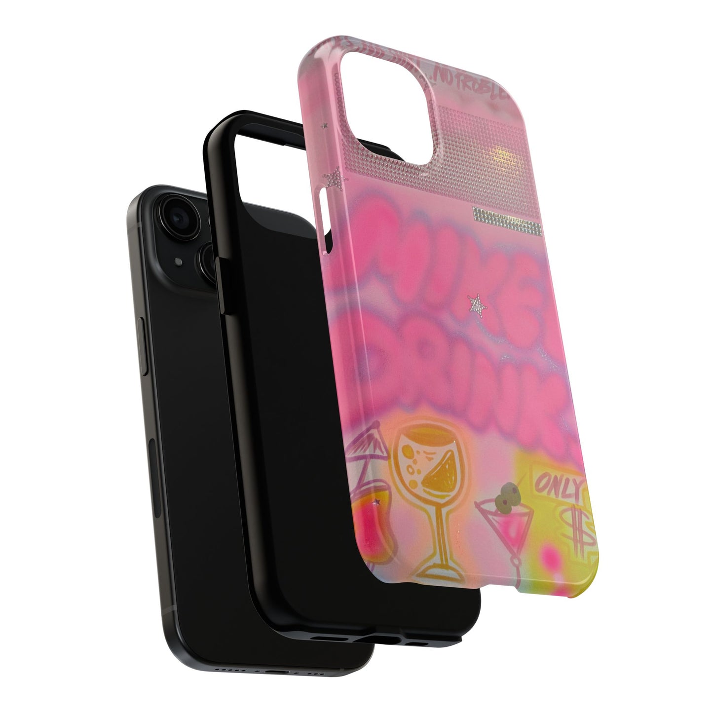"mixed drinks" airbrush iPhone case