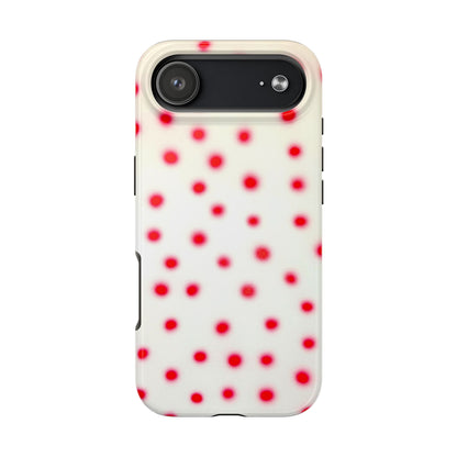"vanilla cherry polka dot" airbrush iPhone case