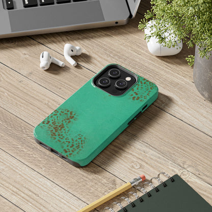 "teal cheetah" airbrush iPhone case
