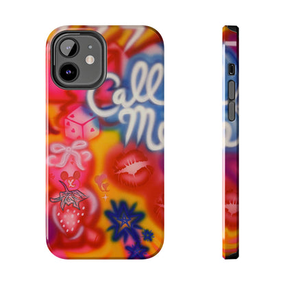 "CALL ME!" airbrush iPhone case