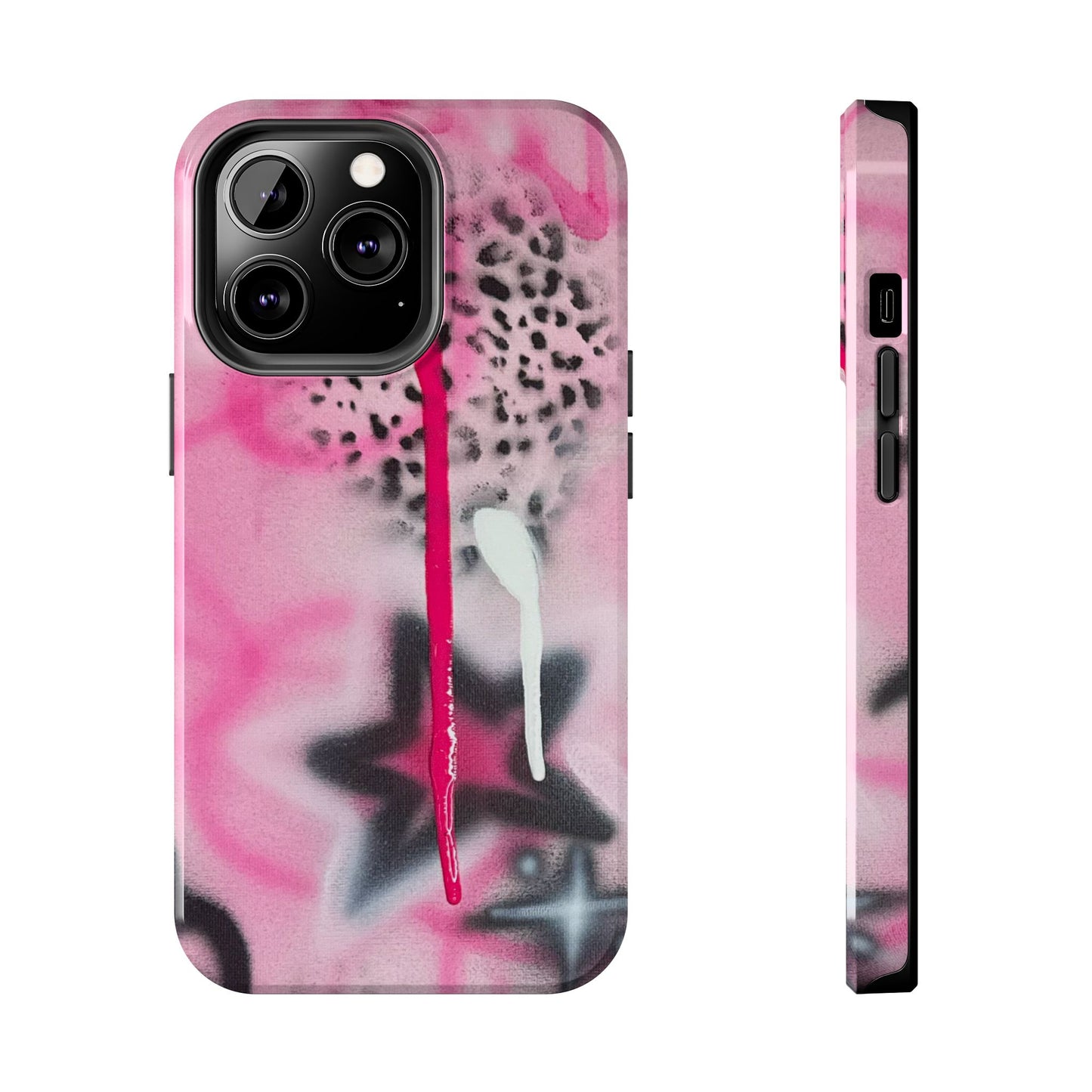 "pink cheetah" airbrush iPhone case