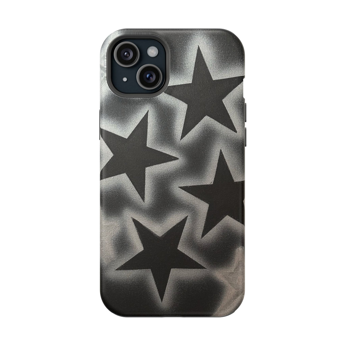 MagSafe "chrome stars" airbrush iPhone case