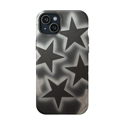 MagSafe "chrome stars" airbrush iPhone case