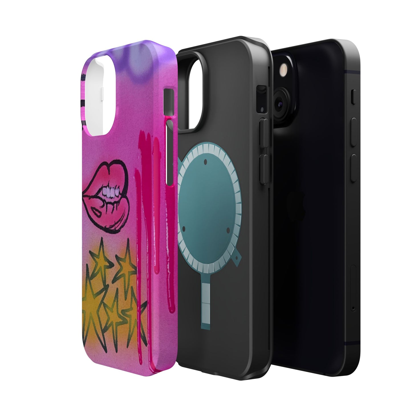 MagSafe "star drip" airbrush iPhone case