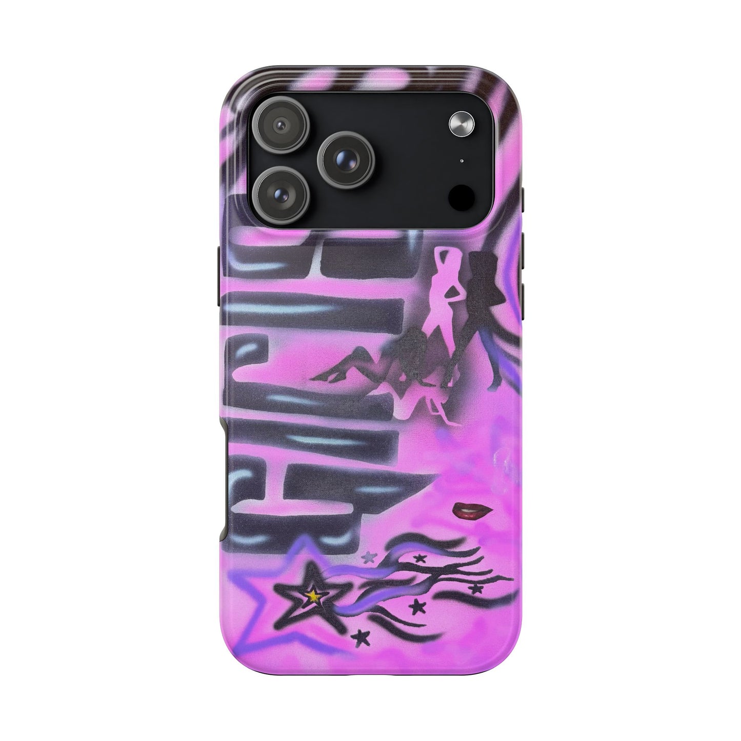 "neon nights" airbrush iPhone case