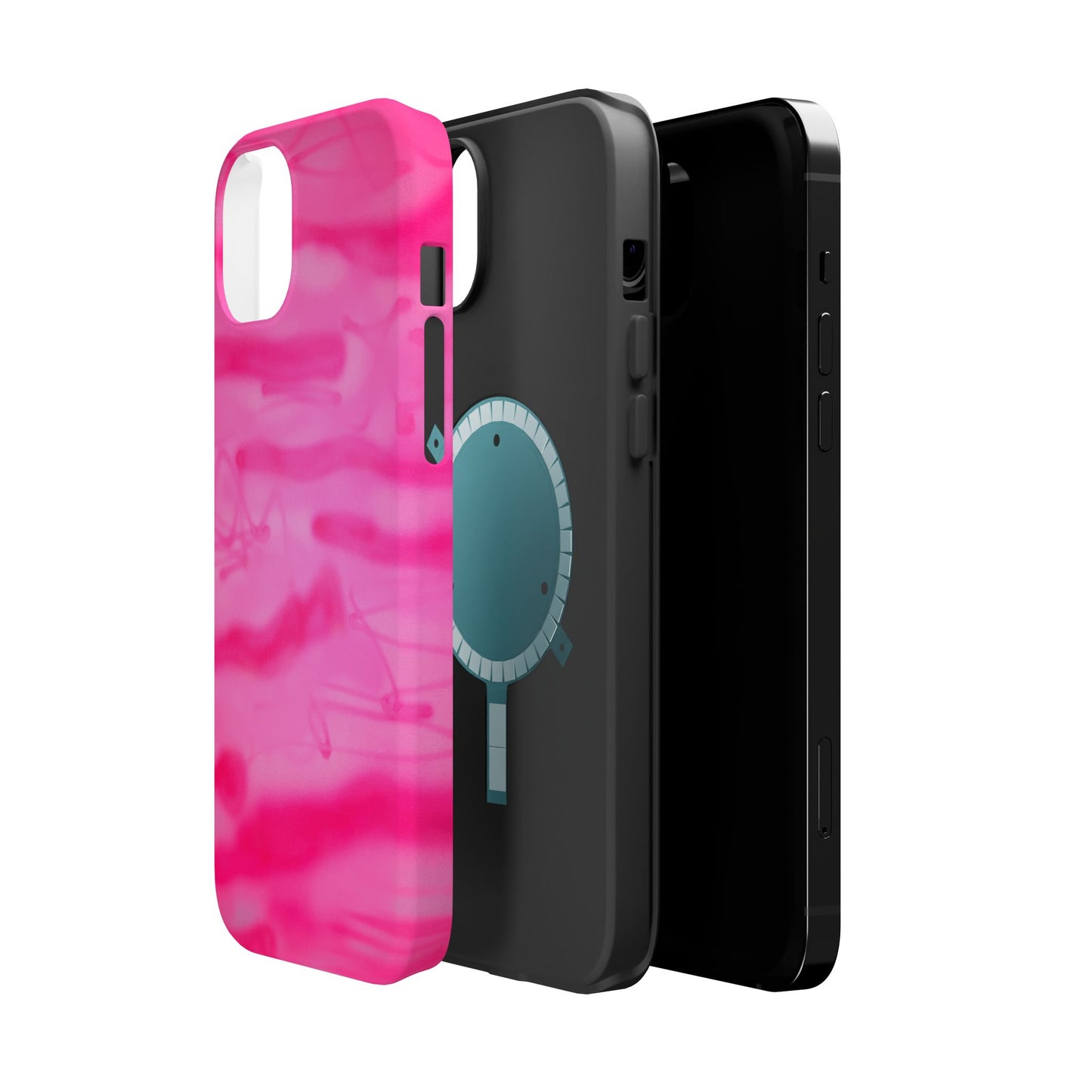 MagSafe "pink camo" airbrush iPhone case